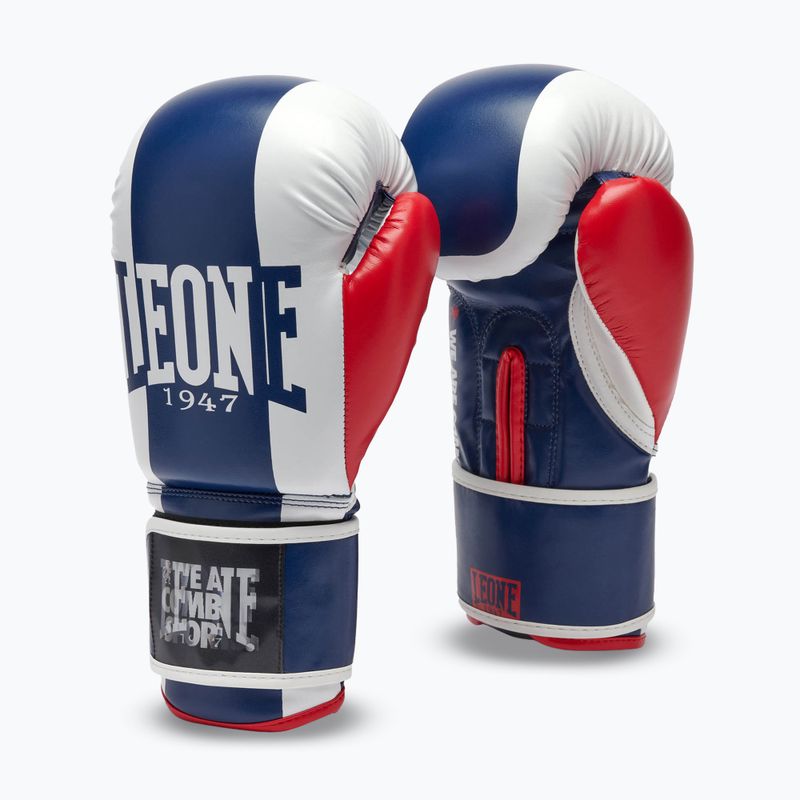 Guantoni da boxe LEONE 1947 Color Block black/blue 2