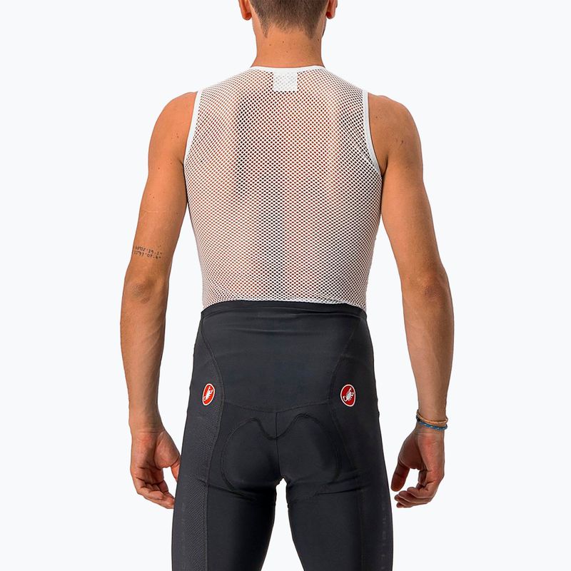 Maglia da ciclismo Castelli Core Mesh 3 senza maniche da uomo, bianco 2