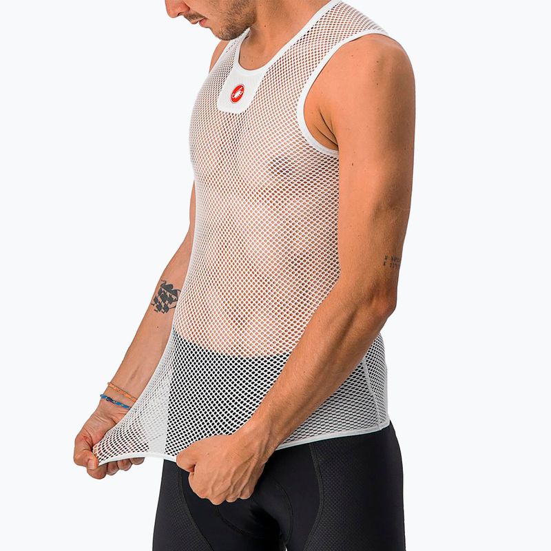 Maglia da ciclismo Castelli Core Mesh 3 senza maniche da uomo, bianco 4