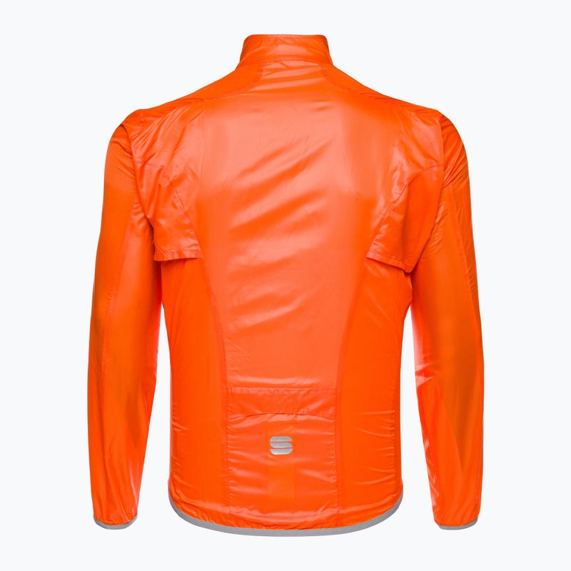 Giacca da ciclismo Sportful Hot Pack Easylight arancione sdr da uomo 2