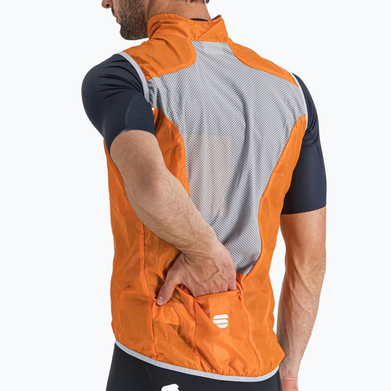 Gilet da ciclismo Sportful Hot Pack Easylight arancione sdr da uomo 4