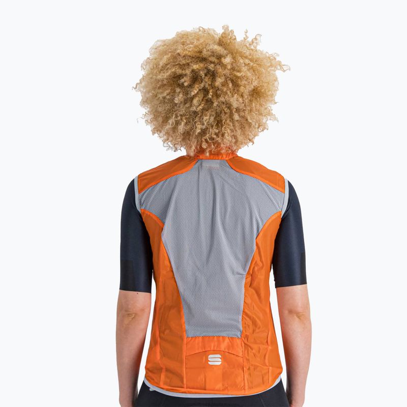 Gilet da ciclismo da donna Sportful Hot Pack Easylight arancione sdr 2
