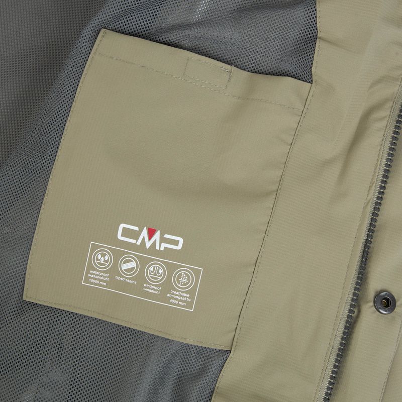 Giacca antipioggia da uomo CMP 39X7367 Snaps Hood sage 5