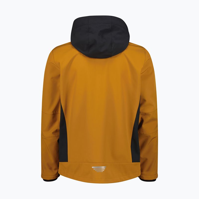 Giacca softshell da uomo CMP 3A01787N Zip Hood caramel/antracite 2