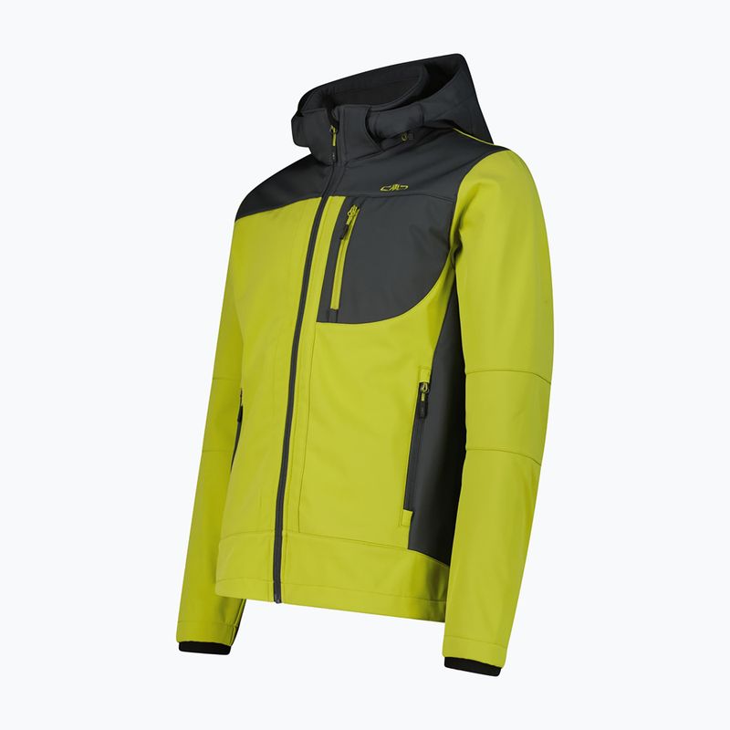 Giacca softshell da uomo CMP 3A01787N Zip Hood cardamom/black pine 3
