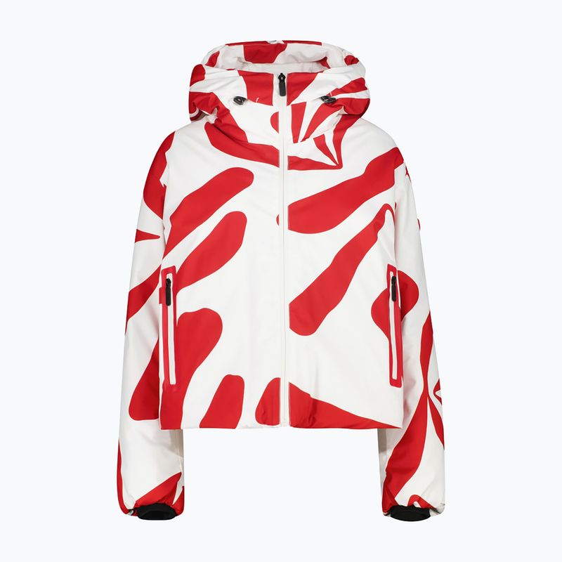 Giacca da sci da donna CMP Fix Hood red/b.co gesso