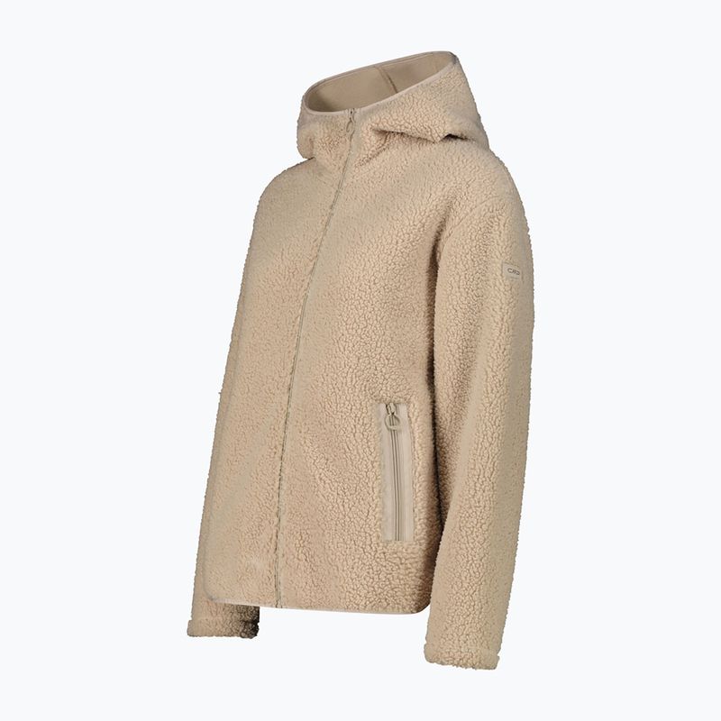 Cappotto donna CMP 36P2916 Long Teddy kaki 3