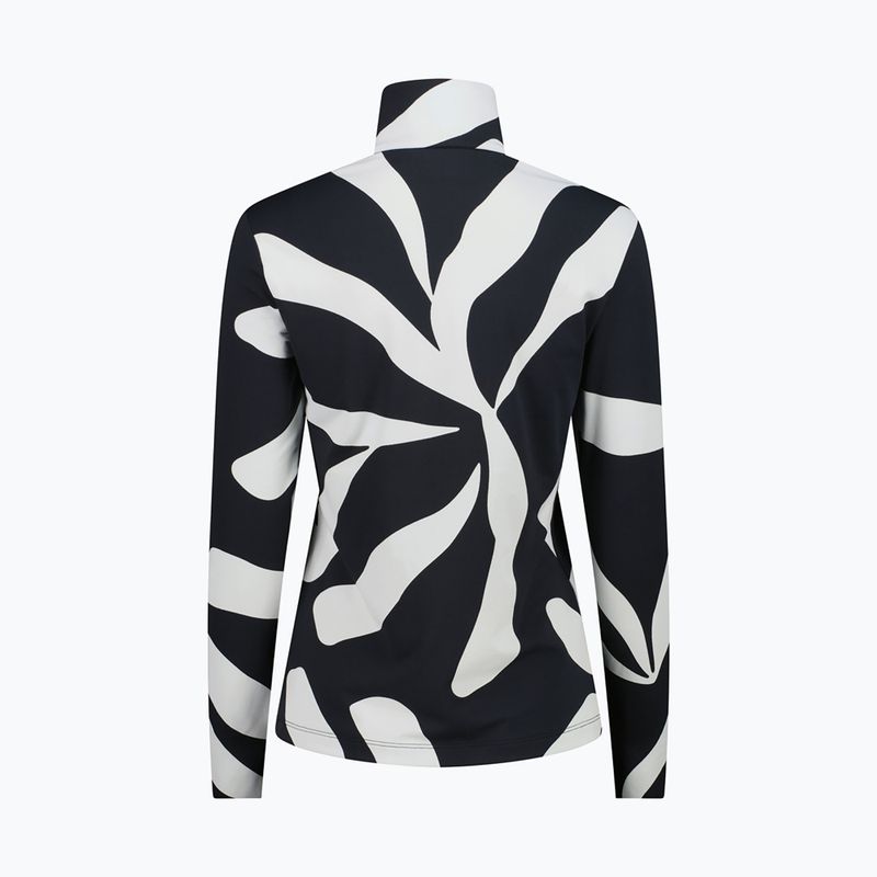 Felpa donna CMP 36L0306 nero/b.co gesso 2