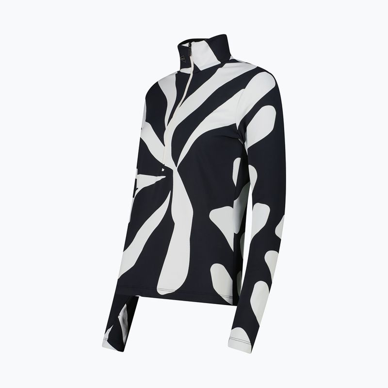 Felpa donna CMP 36L0306 nero/b.co gesso 3