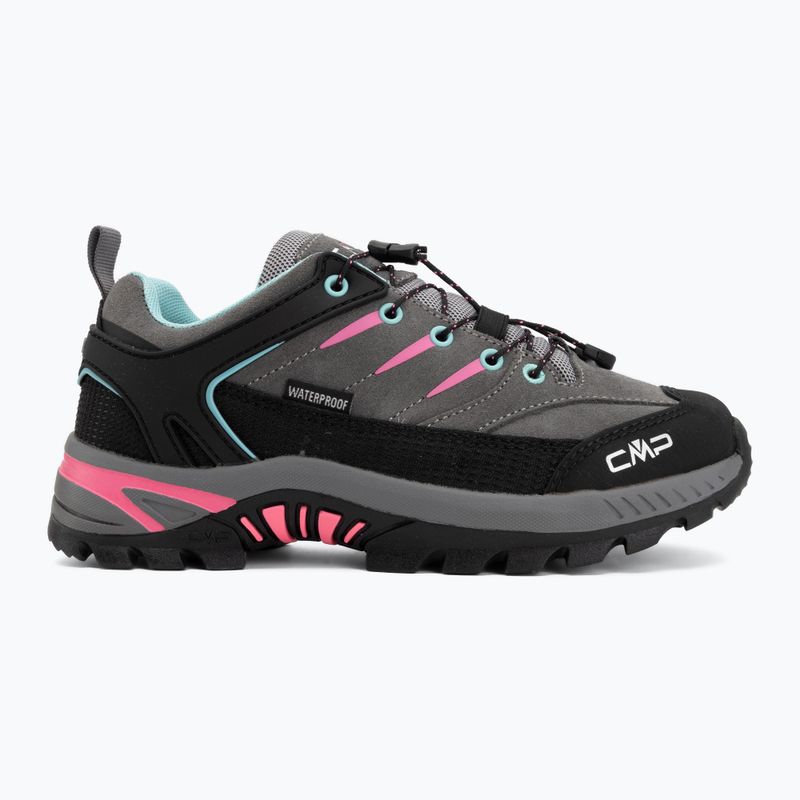 Scarponcini da trekking per bambini CMP Rigel 2.0 Low Waterproof grey/acquarius/pink fluo 2