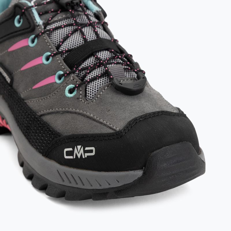 Scarponcini da trekking per bambini CMP Rigel 2.0 Low Waterproof grey/acquarius/pink fluo 7