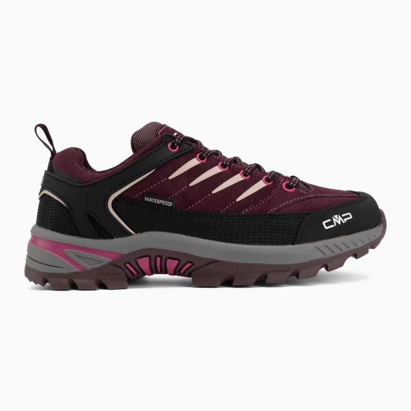 Scarponcini da trekking per bambini CMP Rigel 2.0 Low Waterproof black berry/amaranto 2