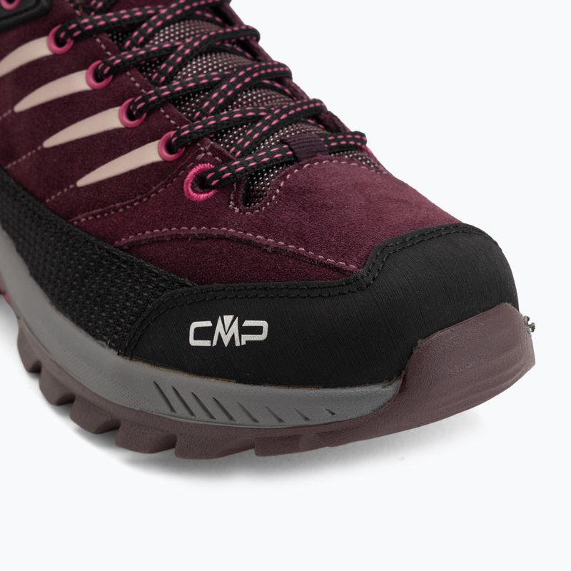 Scarponcini da trekking per bambini CMP Rigel 2.0 Low Waterproof black berry/amaranto 7