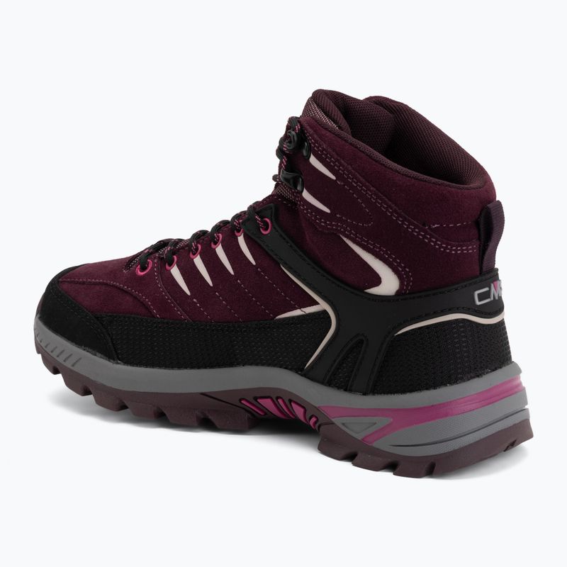 Scarponcini da trekking per bambini CMP Rigel 2.0 Mid Waterproof black berry/amaranto 3