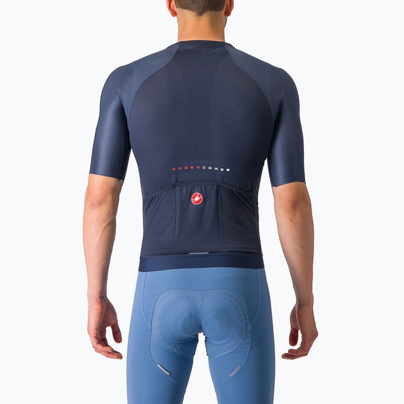 Maglia da ciclismo Castelli Aero Race 7.0 da uomo blu belga 3