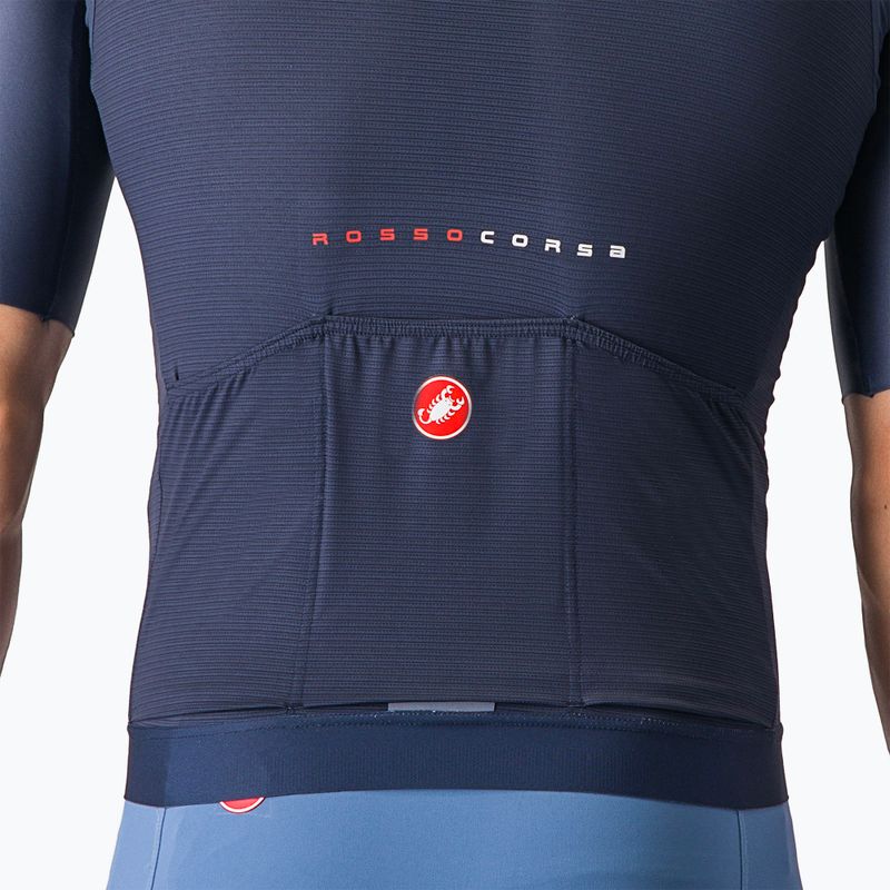 Maglia da ciclismo Castelli Aero Race 7.0 da uomo blu belga 7