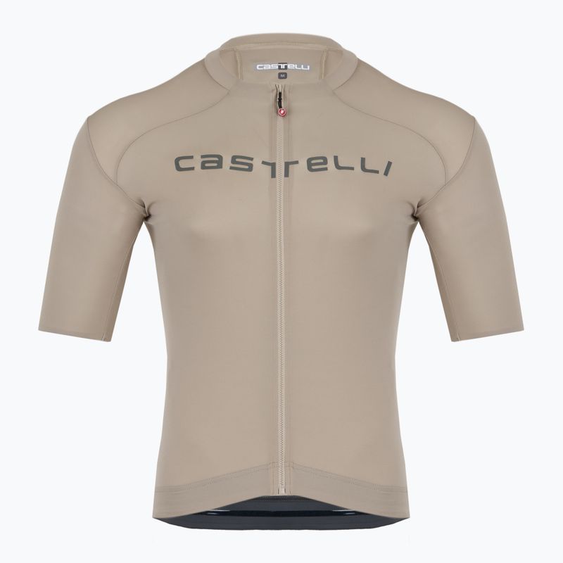 Maglia da ciclismo Castelli Prologo Lite clay/grigio canna di fucile da uomo