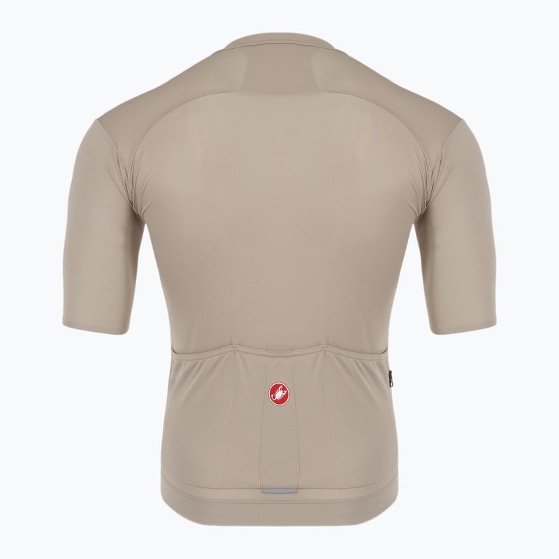 Maglia da ciclismo Castelli Prologo Lite clay/grigio canna di fucile da uomo 2