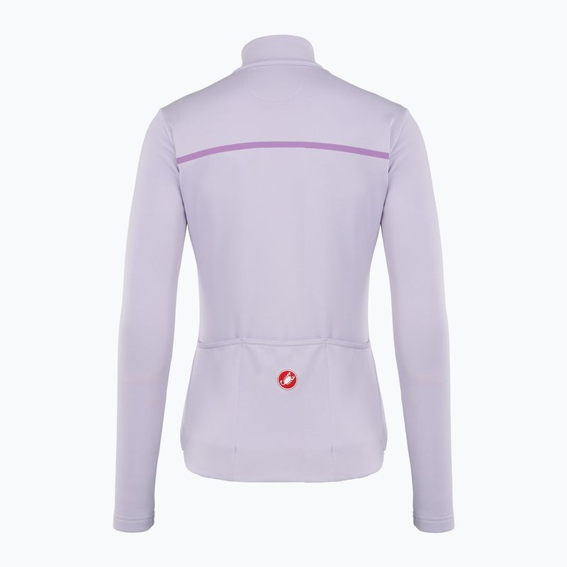 Felpa ciclismo donna Castelli Sinergia 2 Jersey FZ W viola nebbia/viola rugiada 2