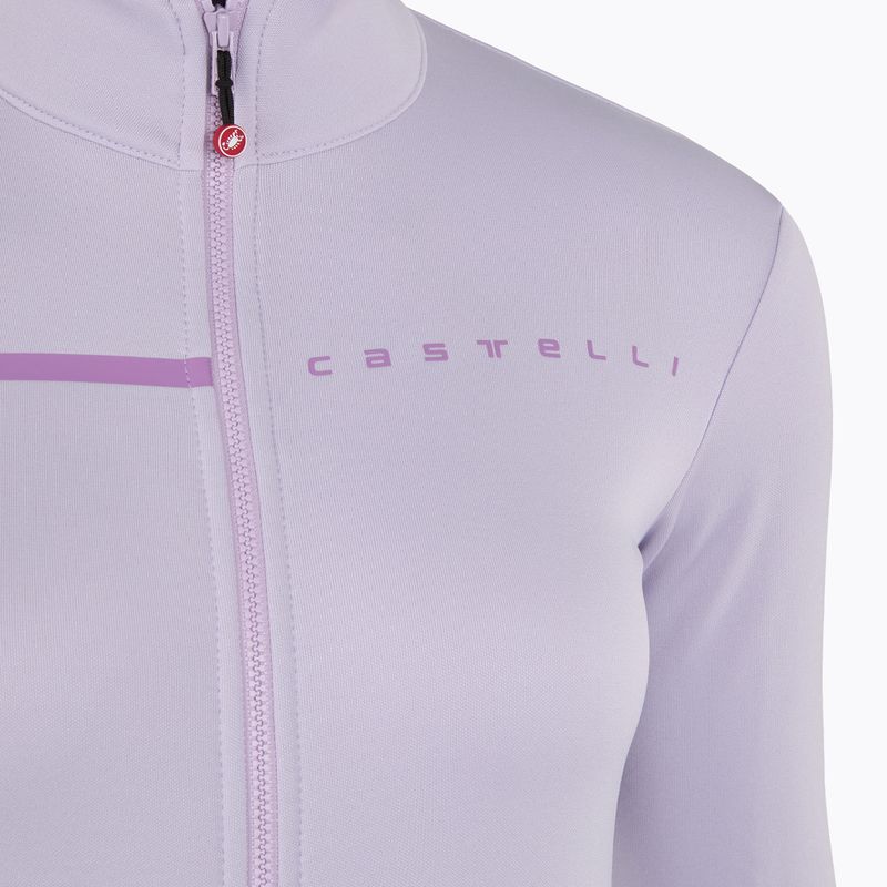 Felpa ciclismo donna Castelli Sinergia 2 Jersey FZ W viola nebbia/viola rugiada 3