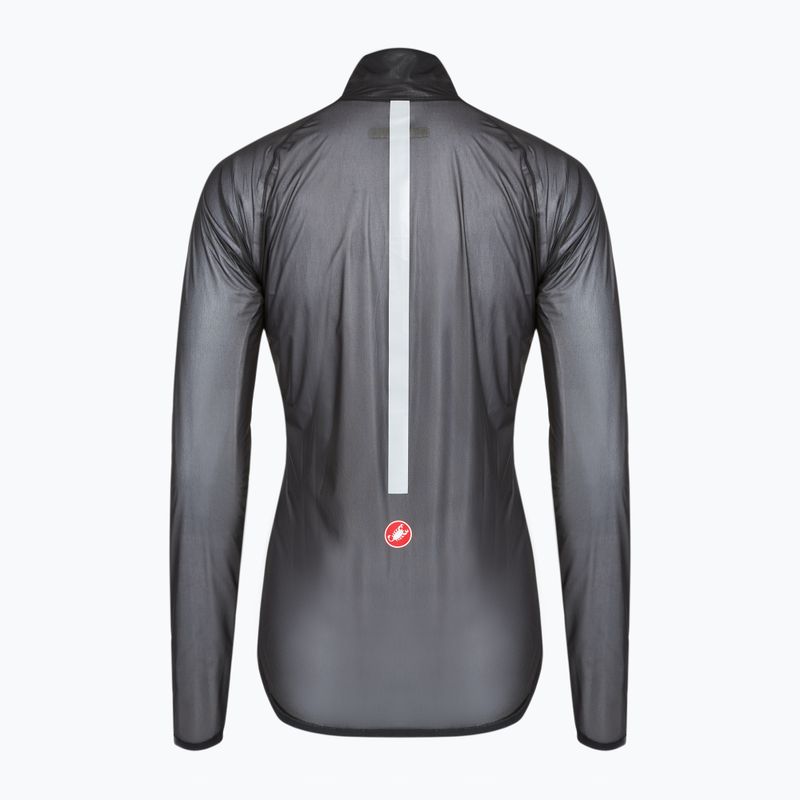 Giacca da ciclismo donna Castelli Squall Shell W nero chiaro/grigio argento 2