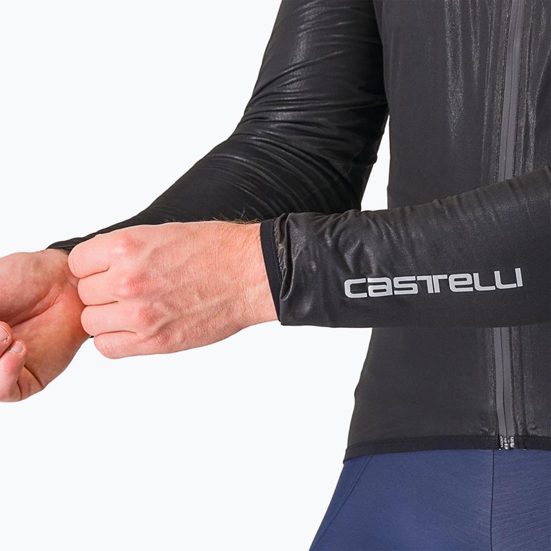 Giacca da ciclismo Castelli Squall Shell light nero/grigio argento uomo 5