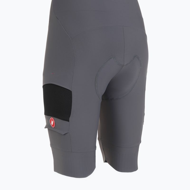 Pantaloncini da ciclismo donna Castelli Unlimited Cargo W grigio fumo 5