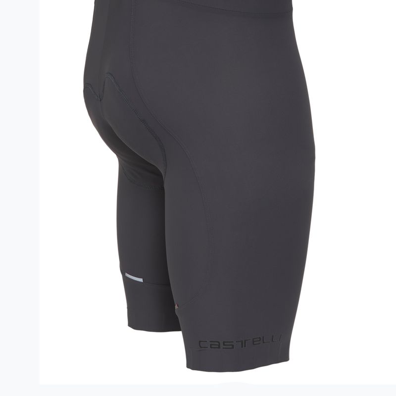 Pantaloncini da ciclismo Castelli Espresso grigio fumo da uomo 4