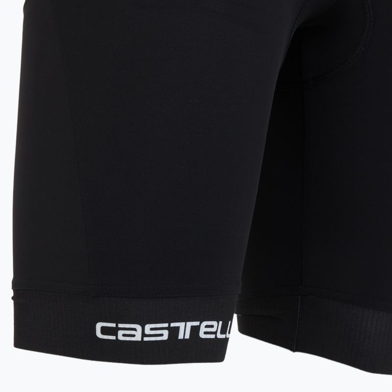 Pantaloncini da ciclismo Castelli Tri neri da uomo 3