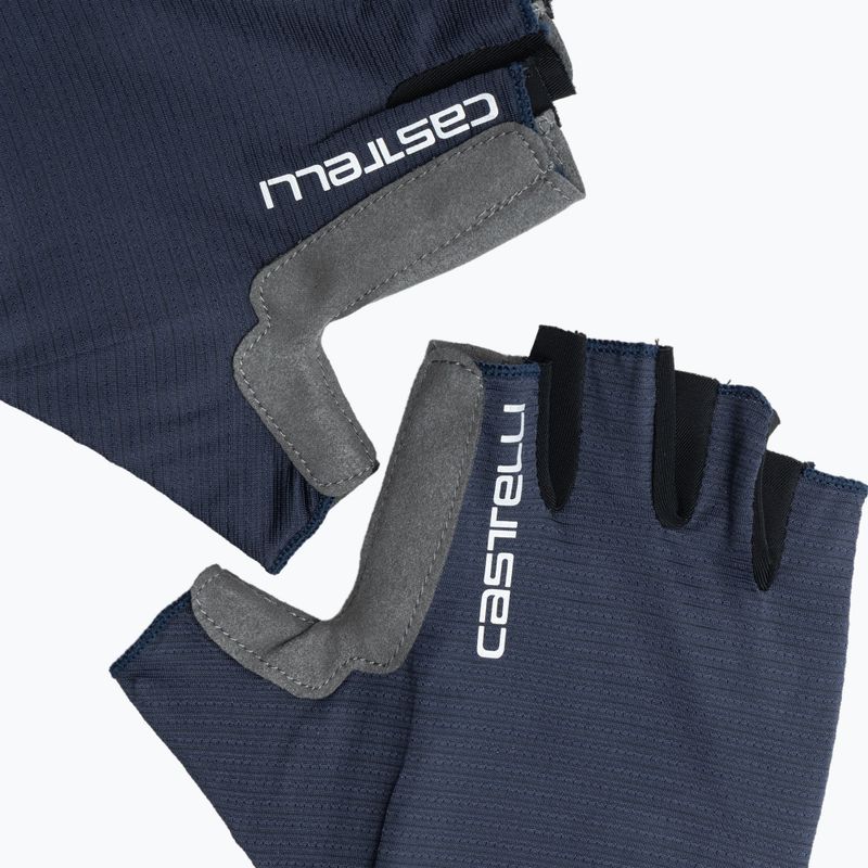 Guanti da ciclismo Castelli Espresso uomo blu belga 3