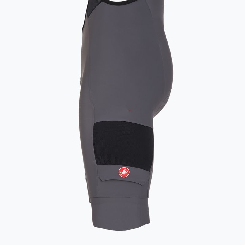 Pantaloncini da ciclismo Castelli Unlimited Cargo grigio fumo da uomo 3