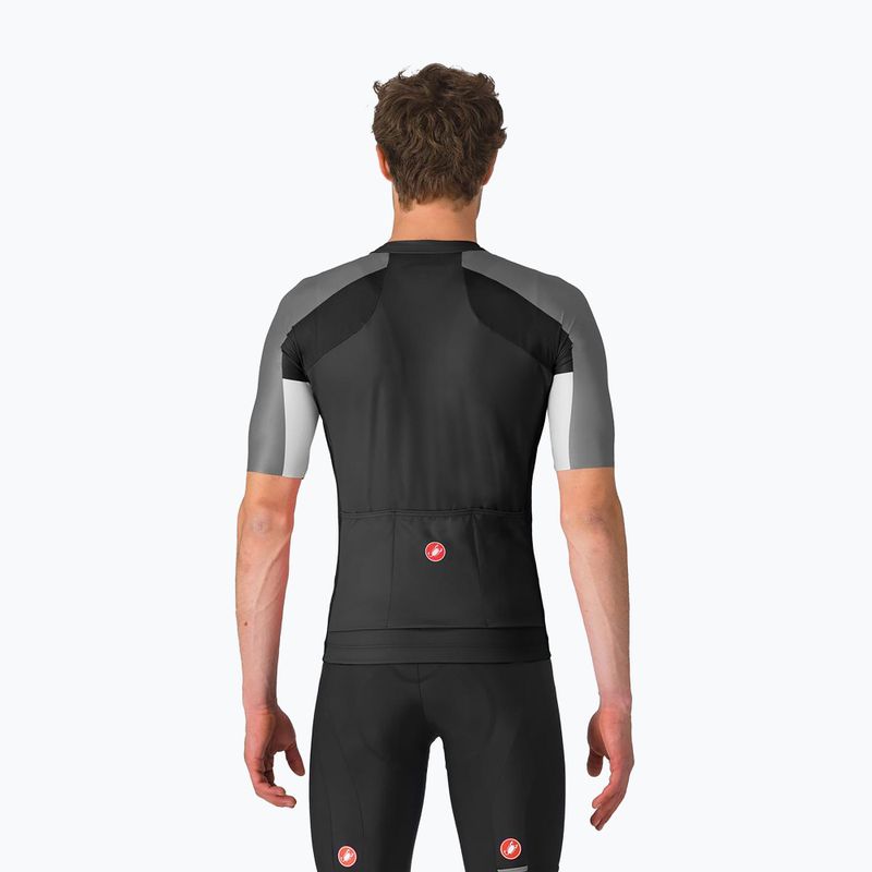Maglia da ciclismo Castelli Entrata 6 nero chiaro/grigio scuro/grigio fumo da uomo 2