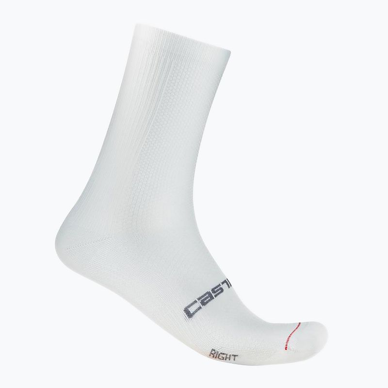 Calze Castelli da uomo Espresso 18 bianco