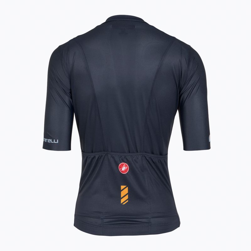 Maglia da ciclismo da donna Castelli Unlimited blu crepuscolo 2
