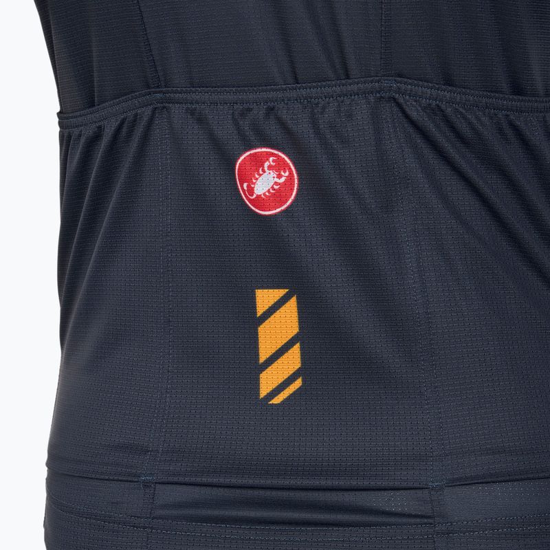 Maglia da ciclismo da donna Castelli Unlimited blu crepuscolo 3