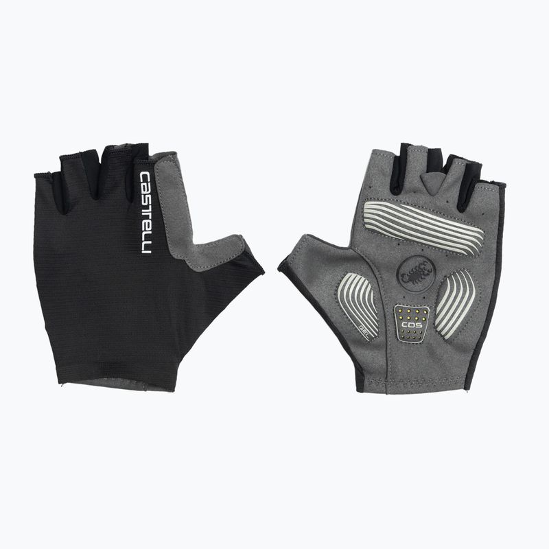 Guanti da ciclismo donna Castelli Espresso light nero