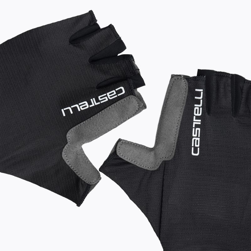 Guanti da ciclismo donna Castelli Espresso light nero 4