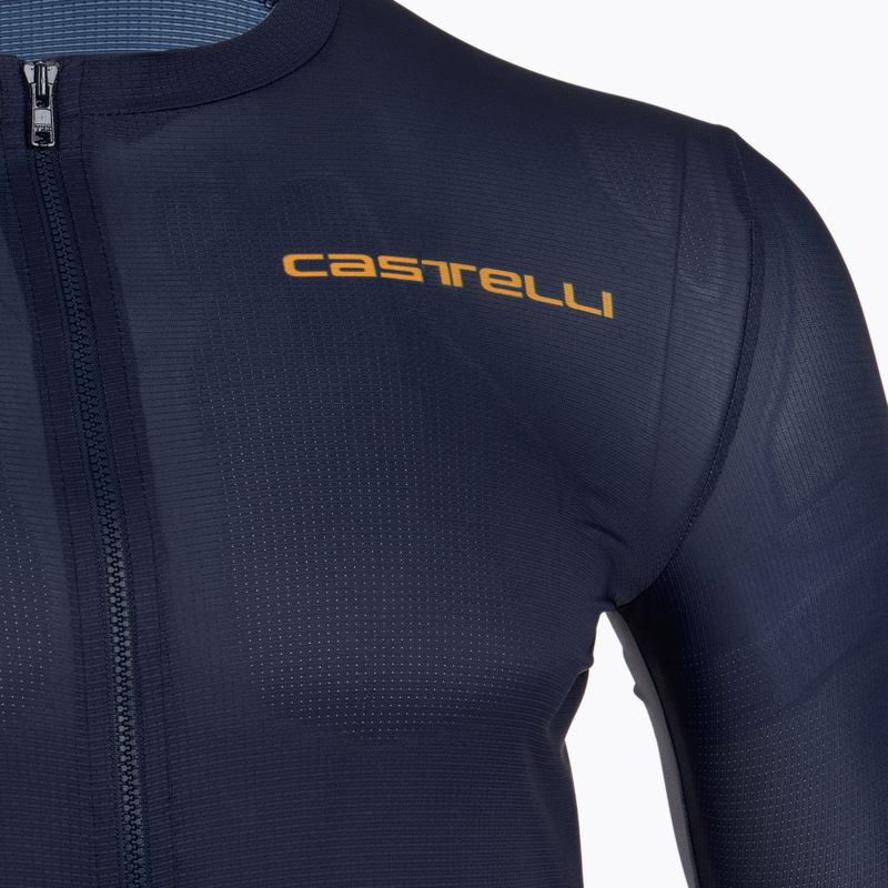 Maglia da ciclismo Castelli Unlimited Entrata 3 blu belga da uomo 3
