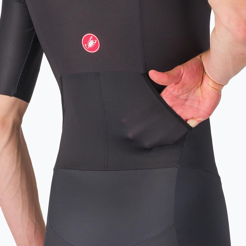 Tuta da ciclismo da uomo Castelli Core Tri nero 5