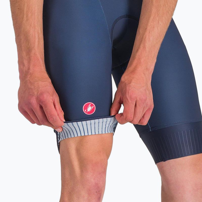 Tuta da ciclismo da uomo Castelli Core Tri blu belga/bianco 6