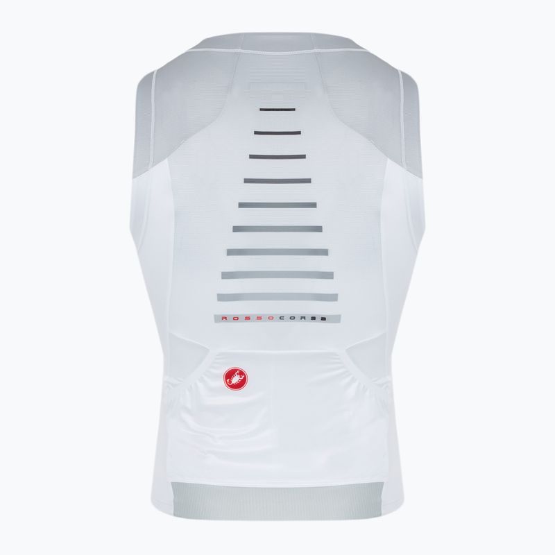 Maglia da ciclismo Castelli Free Speed 3 uomo bianco/argento grigio 2