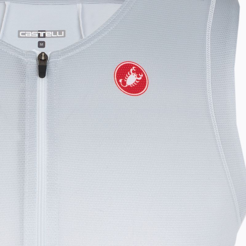 Maglia da ciclismo Castelli Free Speed 3 uomo bianco/argento grigio 3