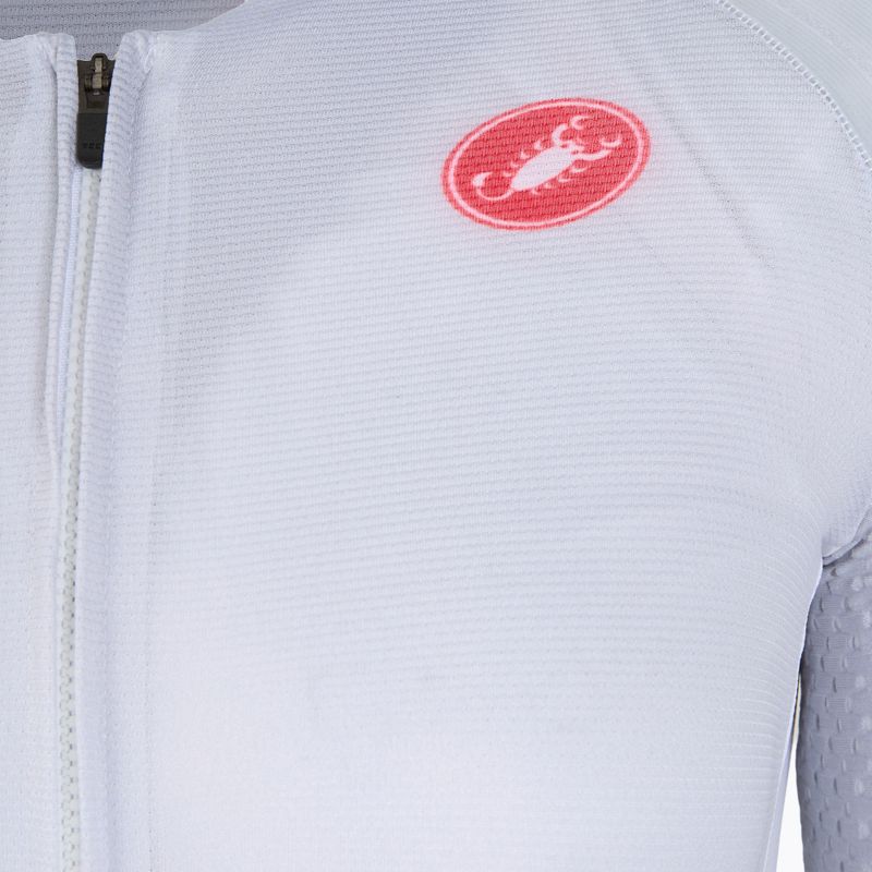 Body da ciclismo da donna Castelli Free Sanremo 3 SS in white/black 3