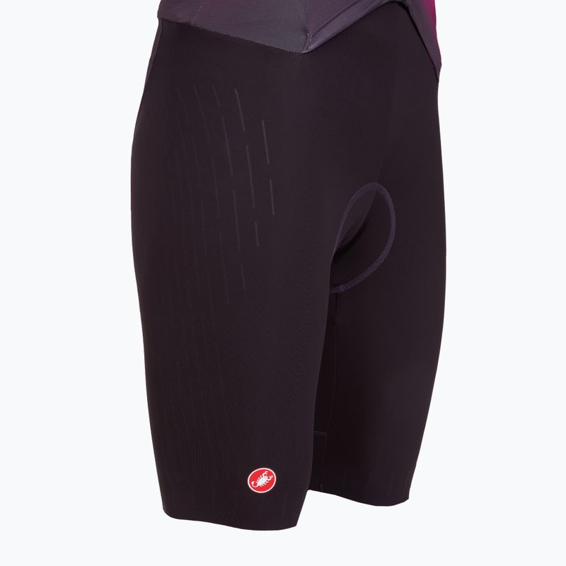 Body da ciclismo da donna Castelli Free Sanremo 3 SS In dark night shade/vivid orange-bright rose 4