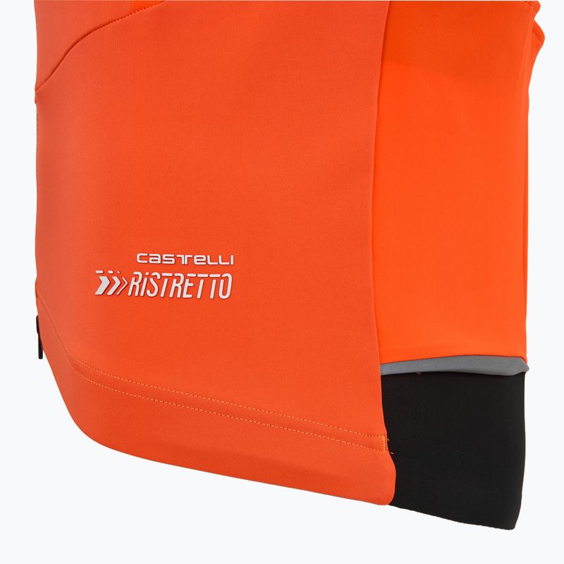 Gilet da ciclismo Castelli Perfetto Air arancione brillante da uomo 3