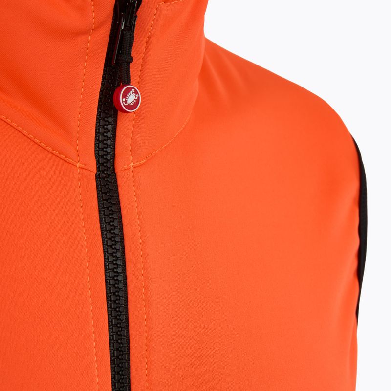 Gilet da ciclismo Castelli Perfetto Air arancione brillante da uomo 6
