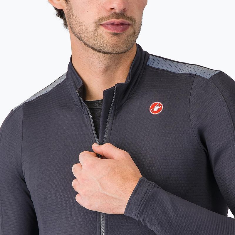 Castelli Puro 4 grigio scuro da uomo a manica lunga da ciclismo 3