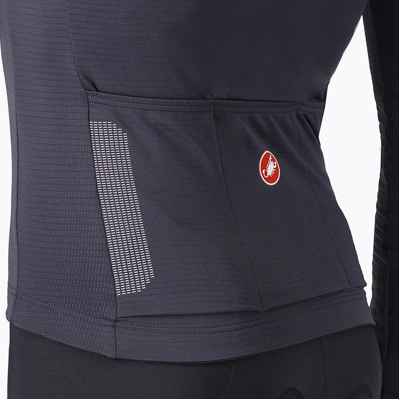 Castelli Puro 4 grigio scuro da uomo a manica lunga da ciclismo 4