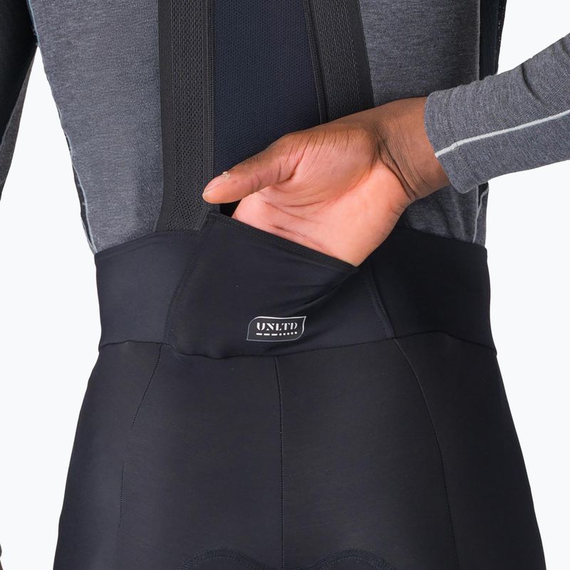 Pantaloni da ciclismo da uomo Castelli Unlimited Bibtight black 4
