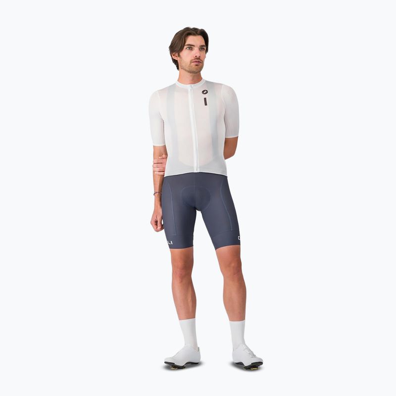 Maglietta da ciclismo da uomo Castelli Drittone Logo white/black 2